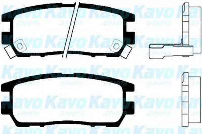 KAVO PARTS bp5513 -  Комплект тормозных колодок, дисковый тормоз